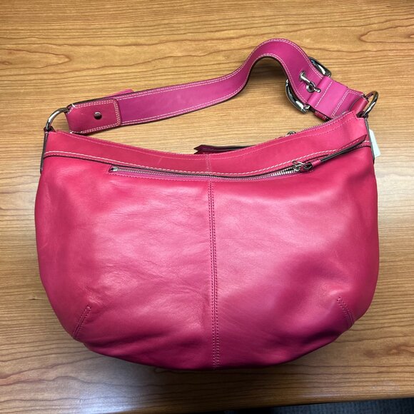 Coach Hobo Bag Pink Brand New Leather - Picture 3 of 16